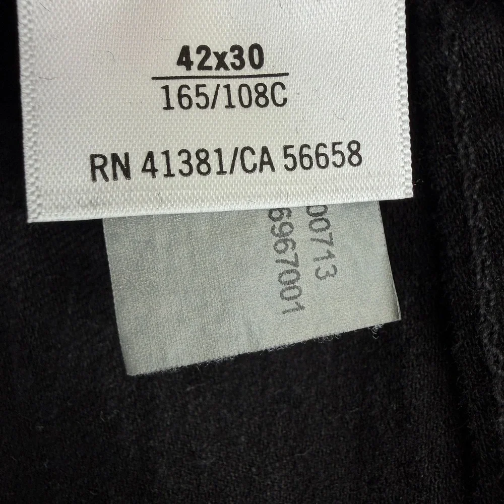 Polo Ralph Lauren The Varick Slim Straight Leg Jeans Mens 42x30 Black Denim EUC